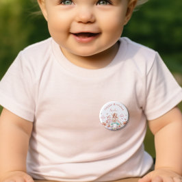 Chapa Redonda De 2,5 Cm Aniversario de la Magia de la Tetera del Chica del