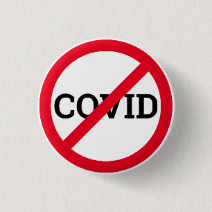 Chapa Redonda De 2,5 Cm Anti COVID