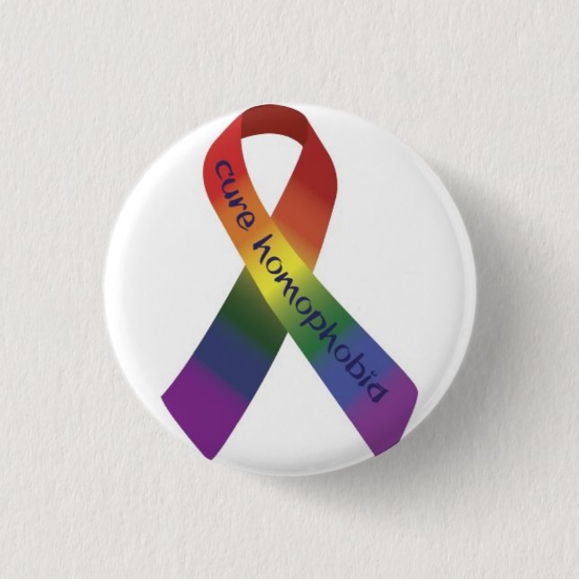 Chapa Redonda De 2,5 Cm anti homofobia (Anverso)