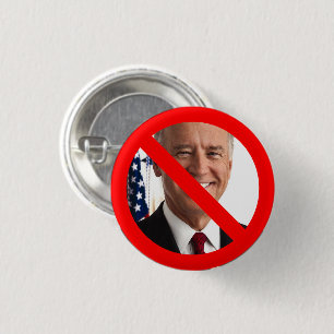Chapa Redonda De 2,5 Cm Anti Joe Biden