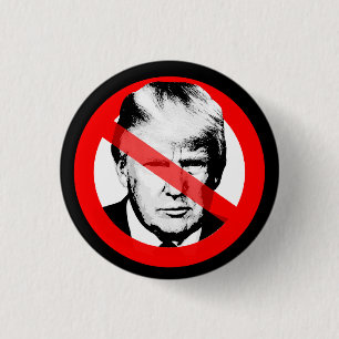 Chapa Redonda De 2,5 Cm Anti Trump