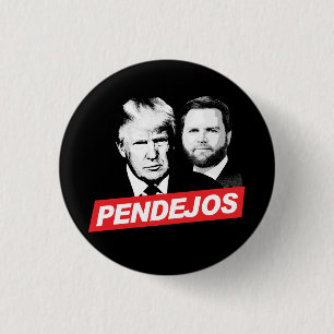 Chapa Redonda De 2,5 Cm Anti Trump Vance - Pendejos