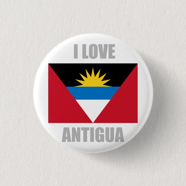 Chapa Redonda De 2,5 Cm Antigua y Barbuda (Anverso)