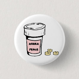 Chapa Redonda De 2,5 Cm anxiety xanax peace