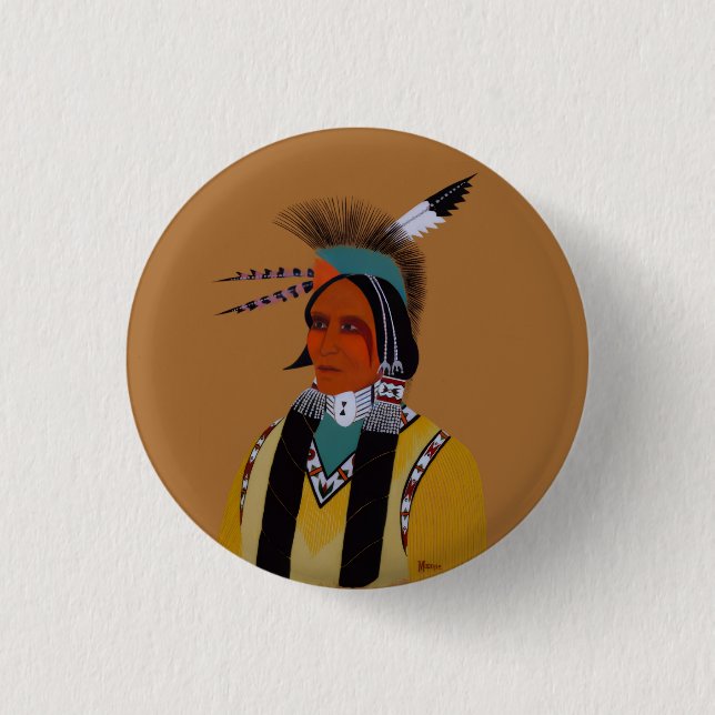 Chapa Redonda De 2,5 Cm Apache Ben (Anverso)