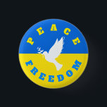 Chapa Redonda De 2,5 Cm Apoyar a los botones de Ucrania la paz y la libert<br><div class="desc">Apoya los Botones de Ucrania - Paz - Bandera Ucraniana - Libertad - Solidaridad - Juntos Fuerte - ¡Victoria de la Libertad! Hagamos del mundo un lugar mejor - ¡todos juntos! Un mundo mejor comienza - depende - ¡los necesita también! Puede transferir a más de 1000 productos Zazzle. Redimensionar y...</div>