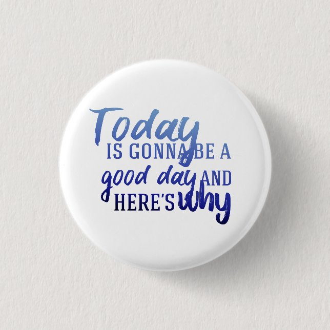 Chapa Redonda De 2,5 Cm Aquí es por qué (Anverso)