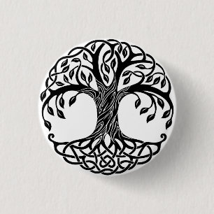 Chapa Redonda De 2,5 Cm Árbol celta de vida