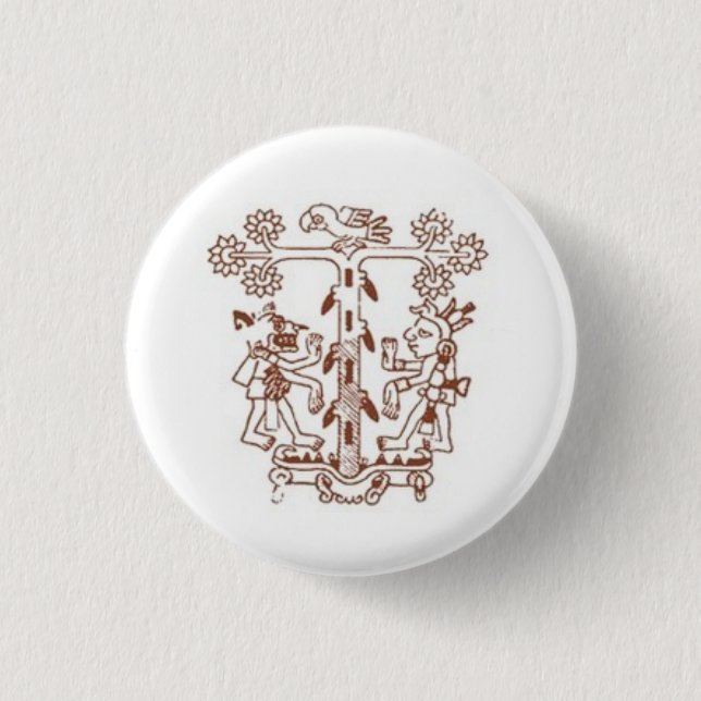 Chapa Redonda De 2,5 Cm árbol de la vida (Anverso)