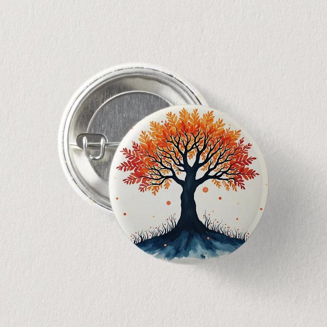 CHAPA REDONDA DE 2,5 CM ÁRBOL DE LA VIDA (Anverso y reverso)