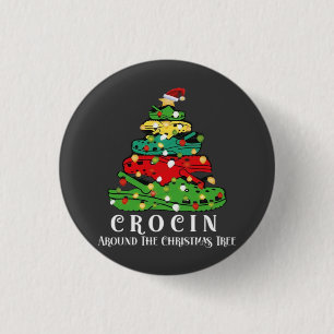Chapa Redonda De 2,5 Cm árbol de Navidad
