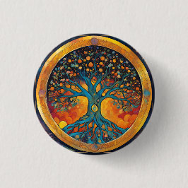 Chapa Redonda De 2,5 Cm Árbol de vida