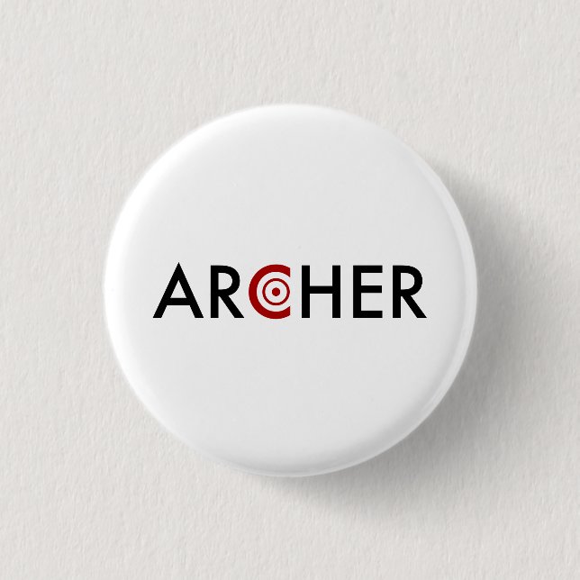 Chapa Redonda De 2,5 Cm Archer (Anverso)