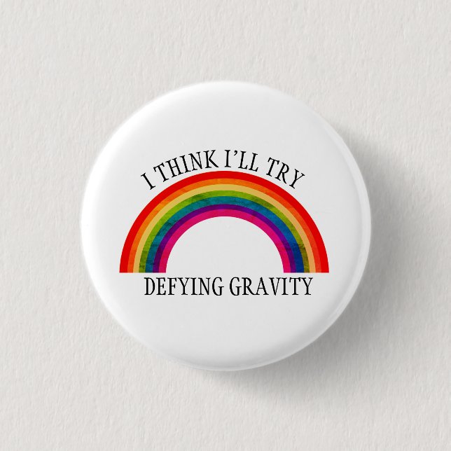 Chapa Redonda De 2,5 Cm Arcoiris (Anverso)