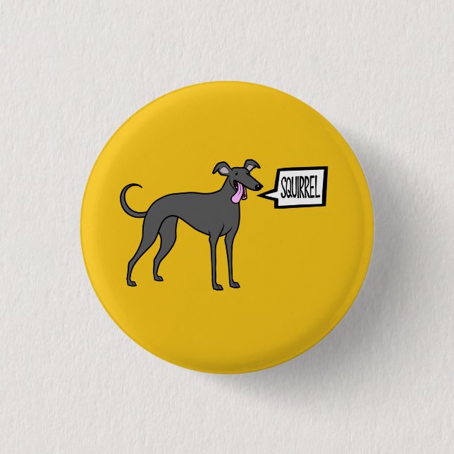 Chapa Redonda De 2,5 Cm ¡Ardilla! (Anverso)