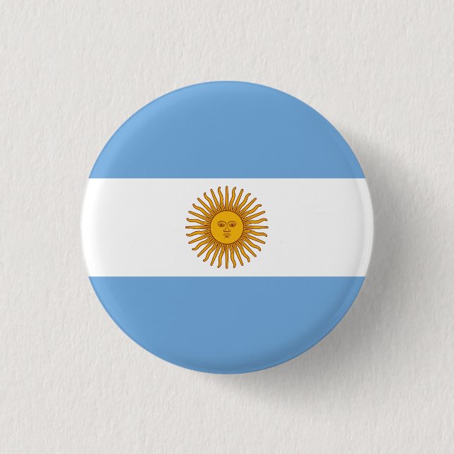 Chapa Redonda De 2,5 Cm Argentina (Anverso)