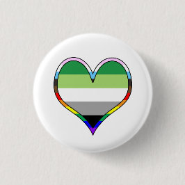 Chapa Redonda De 2,5 Cm Aro Pride Heart Button