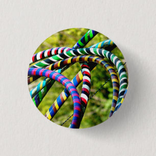 Chapa Redonda De 2,5 Cm Aros de Hula