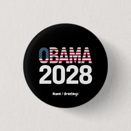 Chapa Redonda De 2,5 Cm Arreglemos esto, Obama para la presidencia de 2028