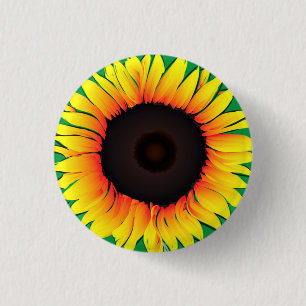 Chapa Redonda De 2,5 Cm Art Sunflower - Elige / añade tus colores favorit