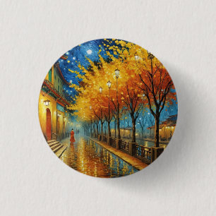 Chapa Redonda De 2,5 Cm Art ・ Van Gogh ・ Belleza etérea