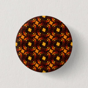 Chapa Redonda De 2,5 Cm Arte abstracto elegante boho moderno dorado #506
