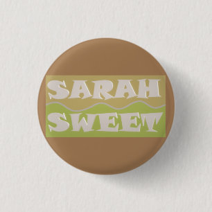 Chapa Redonda De 2,5 Cm Arte con motivos de arena diseñado para Sarah