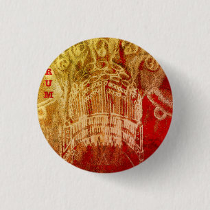 Chapa Redonda De 2,5 Cm arte de álbum de redrum