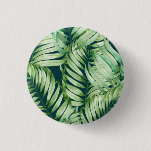 Chapa Redonda De 2,5 Cm Arte de árbol tropical