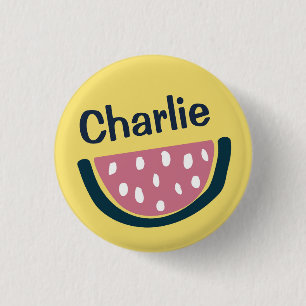 Chapa Redonda De 2,5 Cm Arte de sandía personalizado