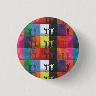 Chapa Redonda De 2,5 Cm Arte pop nº1 de Yeshaya Dank - unidad y armonía