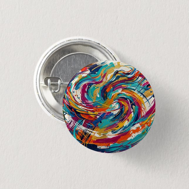Chapa Redonda De 2,5 Cm Arte y Estilo (Anverso y reverso)