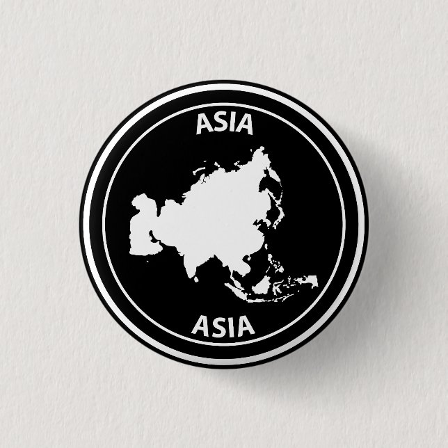 Chapa Redonda De 2,5 Cm Asia (Anverso)