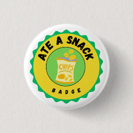 Chapa Redonda De 2,5 Cm Ate a Snack badge