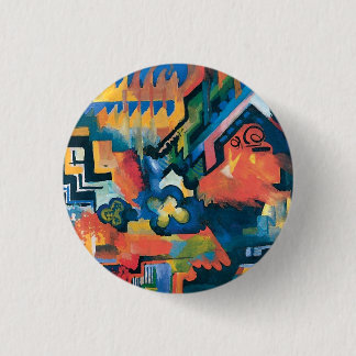 Chapa Redonda De 2,5 Cm Auguste Macke - Homenaje A Bach Resumen De Arte Mo