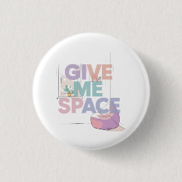 Chapa Redonda De 2,5 Cm Autism Give Me Space Sensory Boundary Button Pin