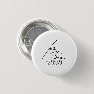 Chapa Redonda De 2,5 Cm Autografo JOE BIDEN 2020