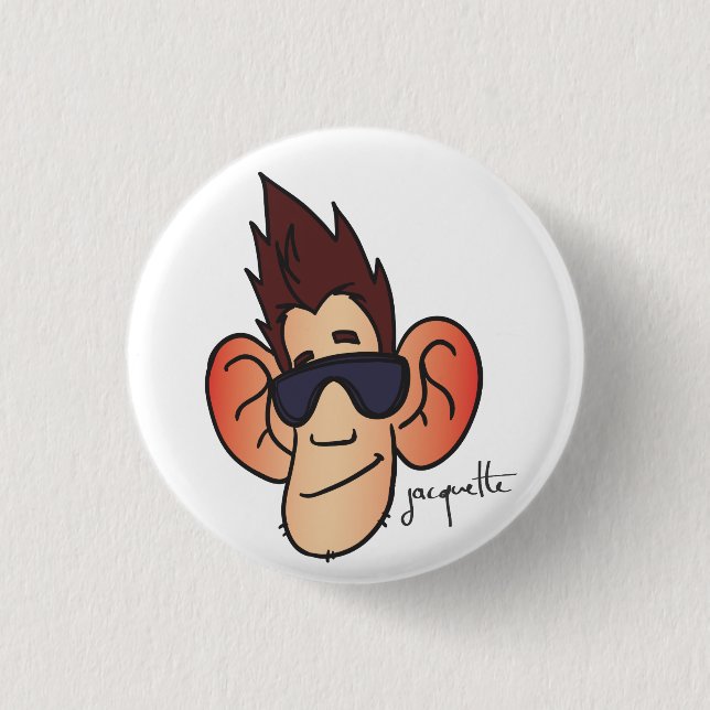 Chapa Redonda De 2,5 Cm avatar jacquette bling bling (Anverso)