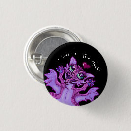 Chapa Redonda De 2,5 Cm Baby Dragon Love