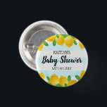Chapa Redonda De 2,5 Cm Baby Shower de color de agua moderna con árbol lim<br><div class="desc">Celebre con estilo con estos modernos botones de ducha para bebés. El diseño es fácil de personalizar con tu propia redacción y tu familia y amigos se sentirán encantados cuando vean estos fabulosos botones de favor de fiesta. Se pueden encontrar elementos coincidentes en la colección.</div>