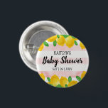 Chapa Redonda De 2,5 Cm Baby Shower de color de agua moderna con árbol lim<br><div class="desc">Celebre con estilo con estos modernos botones de ducha para bebés. El diseño es fácil de personalizar con tu propia redacción y tu familia y amigos se sentirán encantados cuando vean estos fabulosos botones de favor de fiesta. Se pueden encontrar elementos coincidentes en la colección.</div>