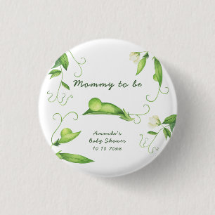 Chapa Redonda De 2,5 Cm Baby Shower de Little Sweet Pea - futura mamá