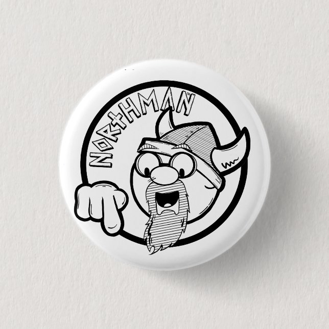Chapa Redonda De 2,5 Cm Badge de Northman (Anverso)