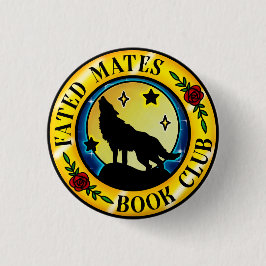 Chapa Redonda De 2,5 Cm Badge del club de libros de Mates Fated