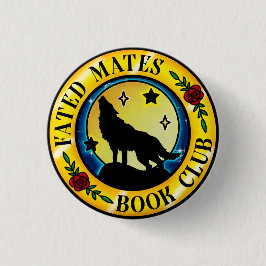 Chapa Redonda De 2,5 Cm Badge del club de libros de Mates Fated