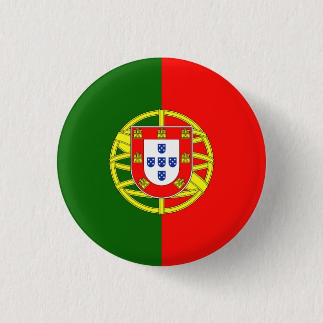 Chapa Redonda De 2,5 Cm Badge Drapeau Portugal (Anverso)