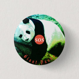 Chapa Redonda De 2,5 Cm badge rond Panda