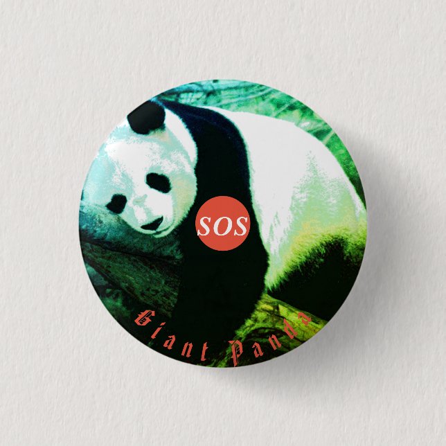 Chapa Redonda De 2,5 Cm badge rond Panda (Anverso)