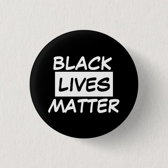 Chapa Redonda De 2,5 Cm Badges - BLACK LIVES MATTER (Anverso)