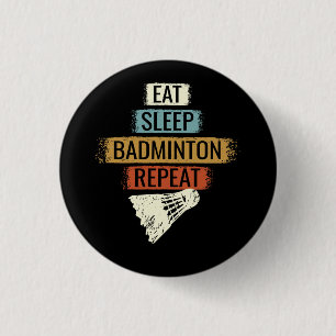 Chapa Redonda De 2,5 Cm Badminton - Coma la repetición del indio del sueño